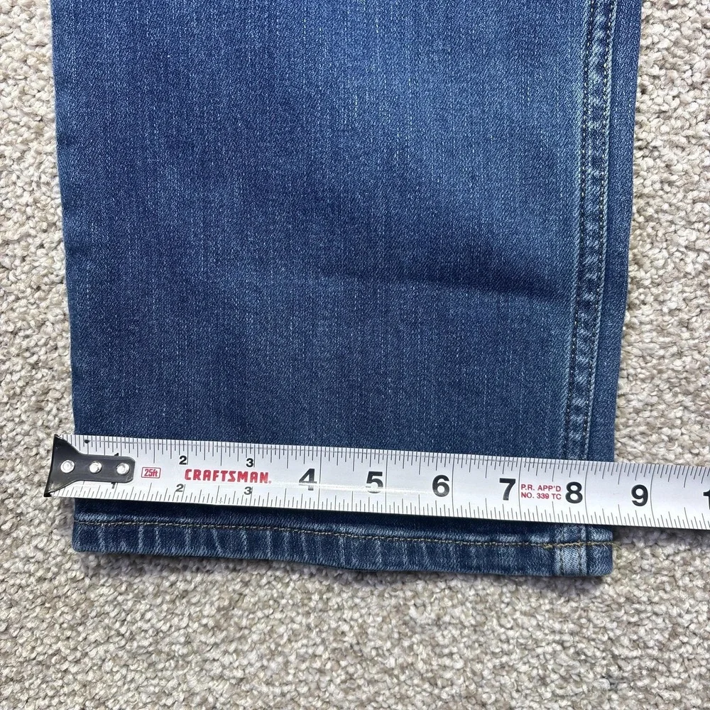 Carhartt Original Fit Straight Leg Jeans Womens 14 Blue Medium Stretch‎ Denim